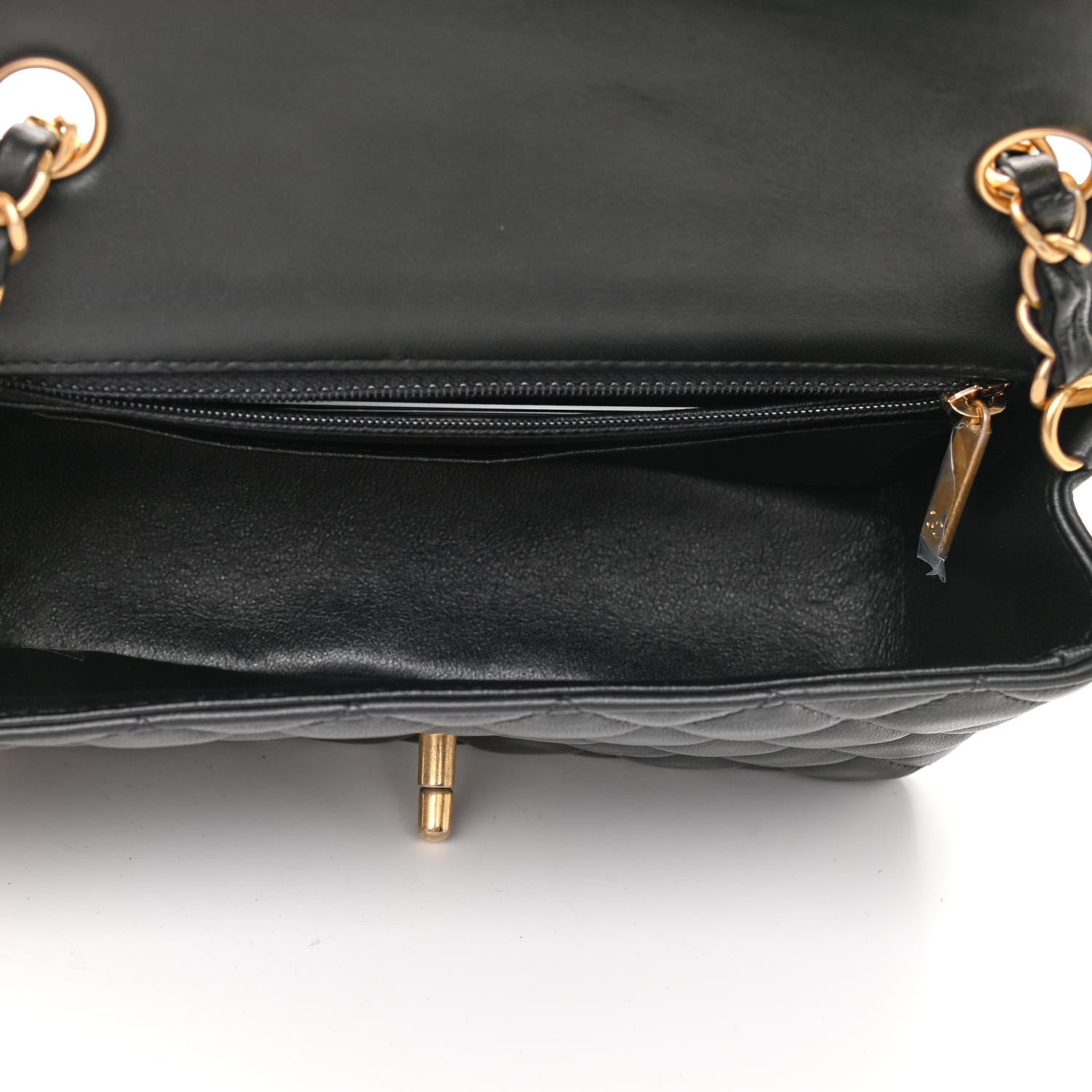 Chanel Lambskin Quilted Mini Rectangular Flap Black 5 of 11
