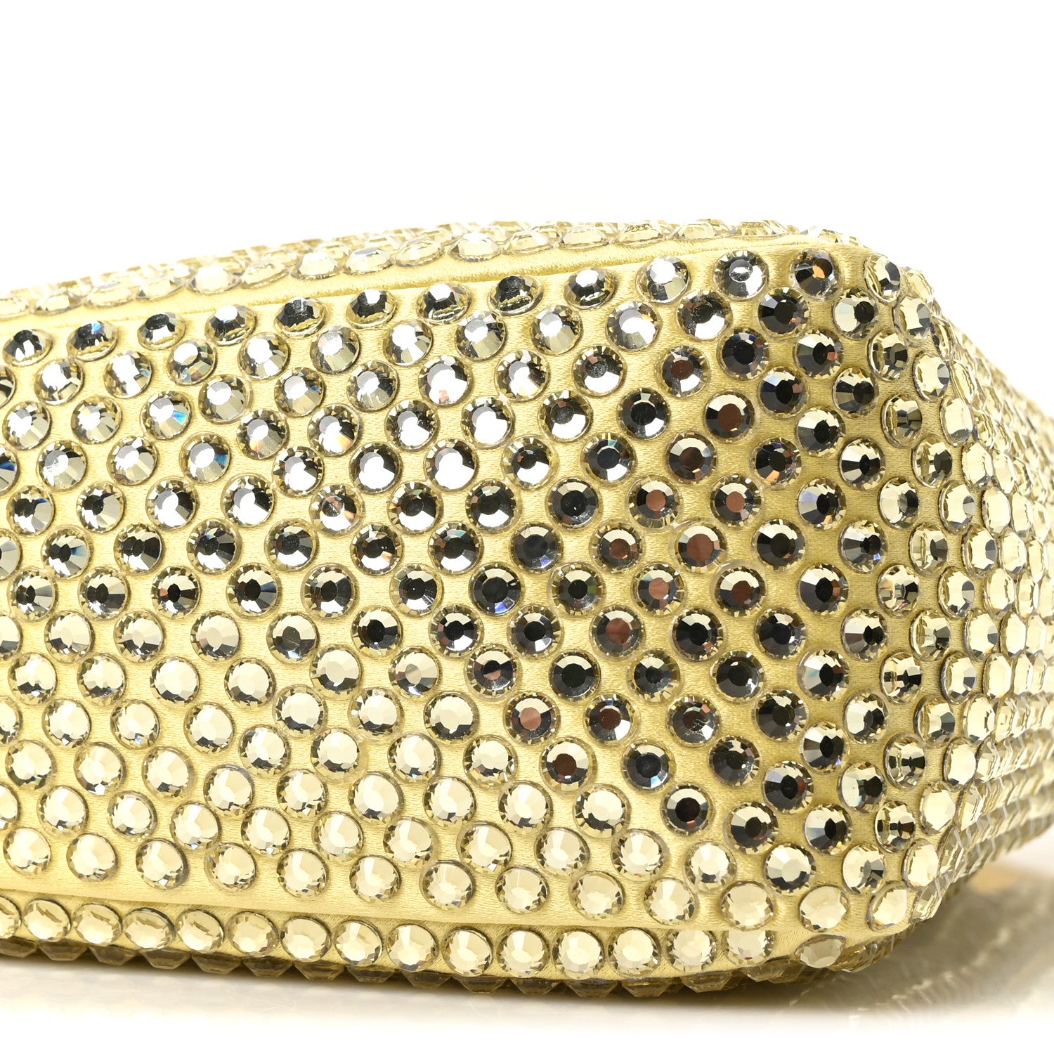 Prada Satin Crystal Triangle Pouch Ananas 9 of 10