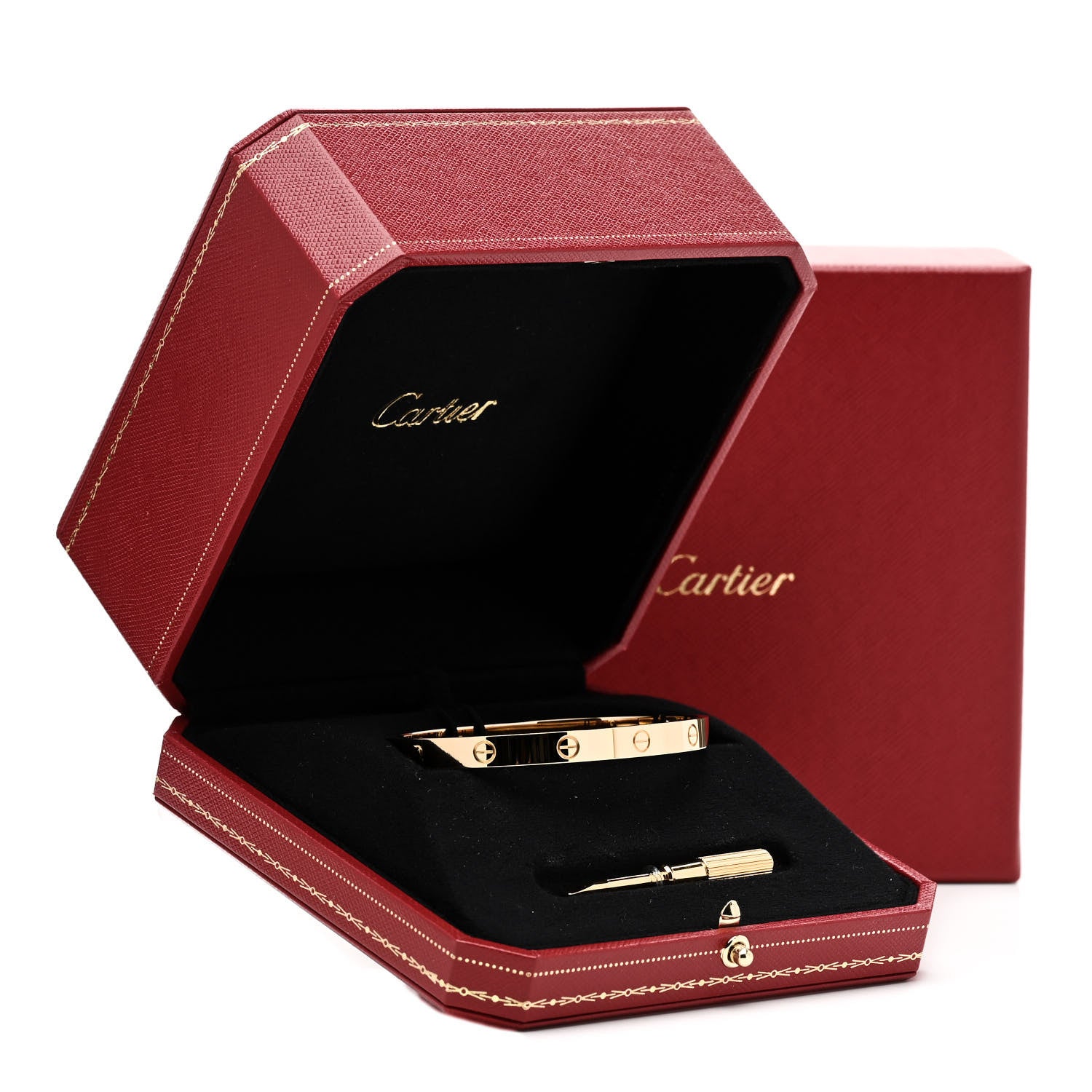 Cartier 18K Yellow Gold LOVE Bracelet 19 4 of 4