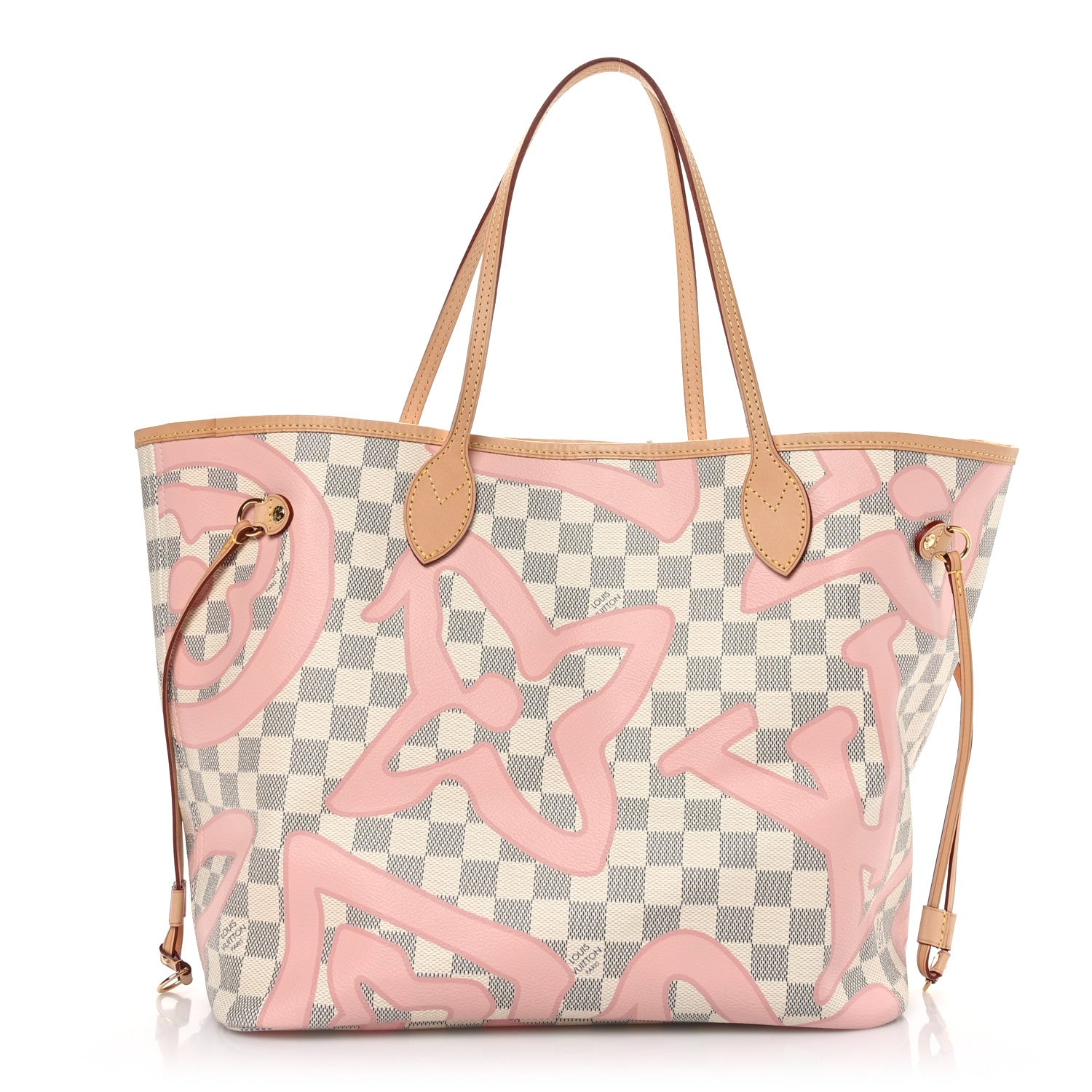 Louis Vuitton Damier Azur Tahitienne Neverfull MM 3 of 10