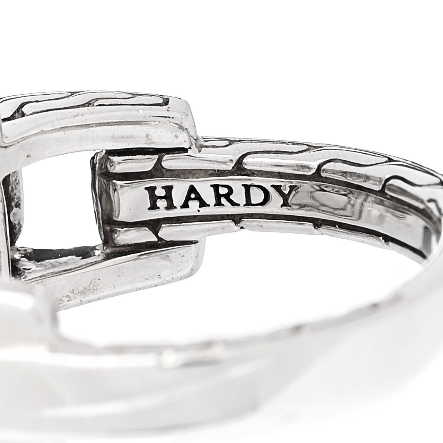 John Hardy Sterling Silver Black Sapphire Classic Chain Lava Ring 54 7 5 of 6