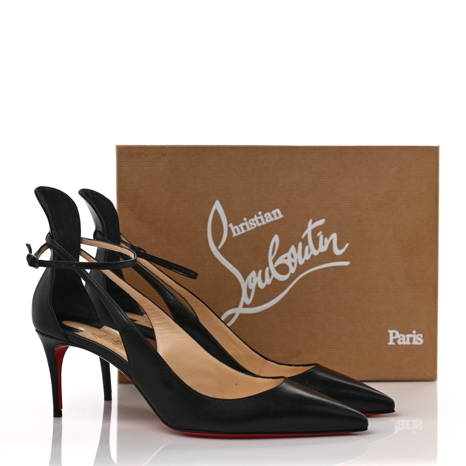 Christian Louboutin Kid Mascara 70 Pumps 37.5 Black 10 of 10