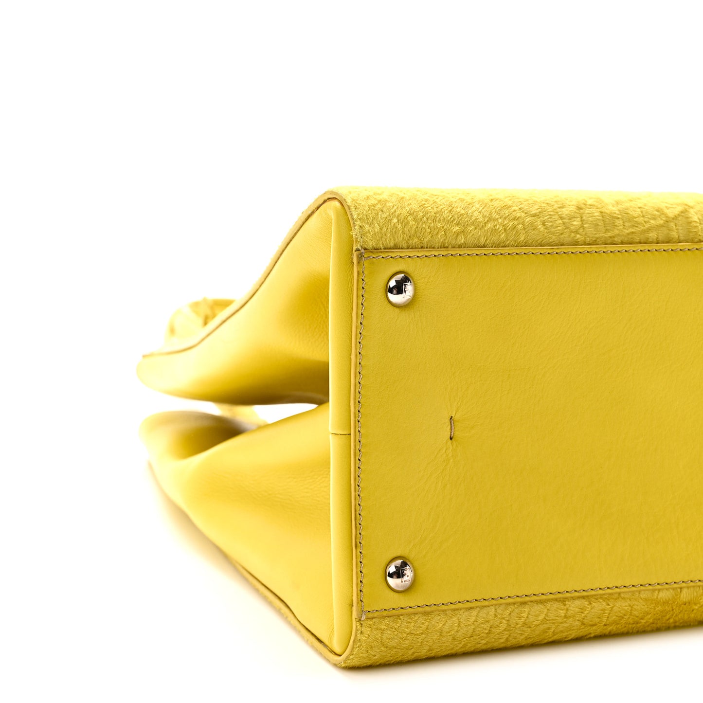 Vitello Calf Hair Crocodile Embossed Large 3Jours Tote Sunflower Cedro