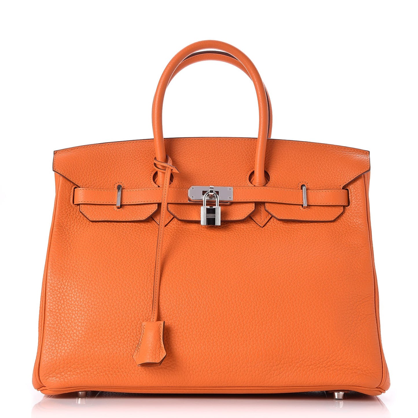 Taurillon Clemence Birkin 35 Orange