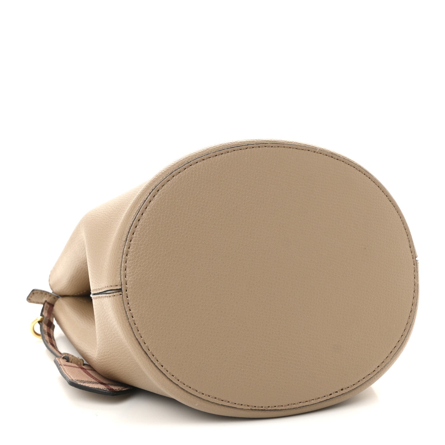 Burberry Haymarket Check Colours Small Lorne Bucket Crossbody Beige 4 of 9