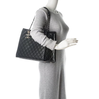 Chanel Calfskin Quilted Large Chic and Soft Shopping Tote Black 2 of 7