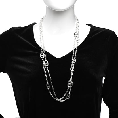 Hermes Sterling Silver Farandole Necklace 160 2 of 5