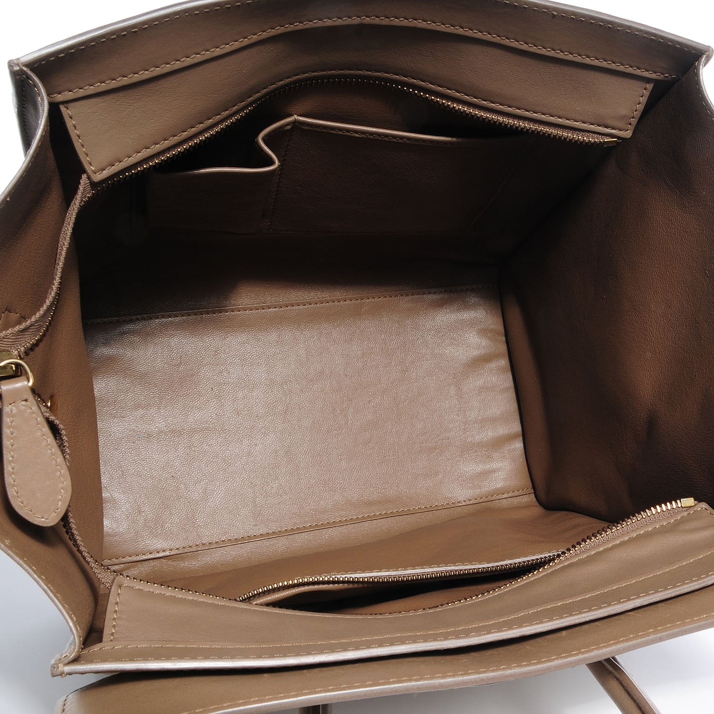 Smooth Calfskin Mini Luggage Camel