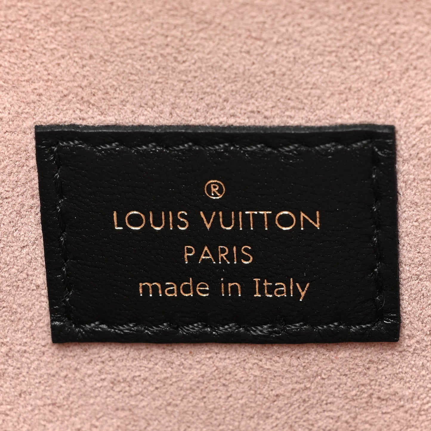 Lambskin Embossed Monogram Coussin PM Black