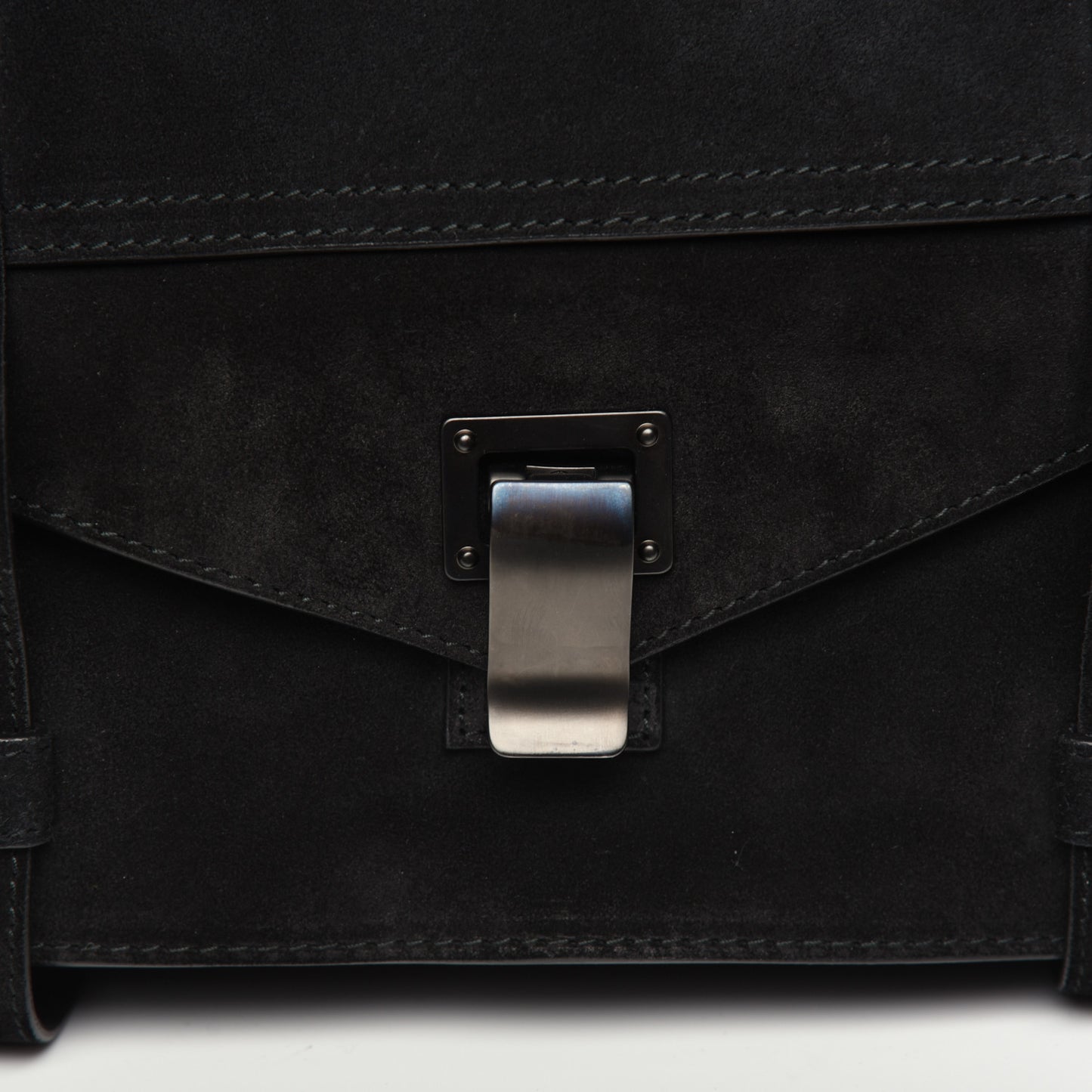 Suede Medium PS1 Satchel Black