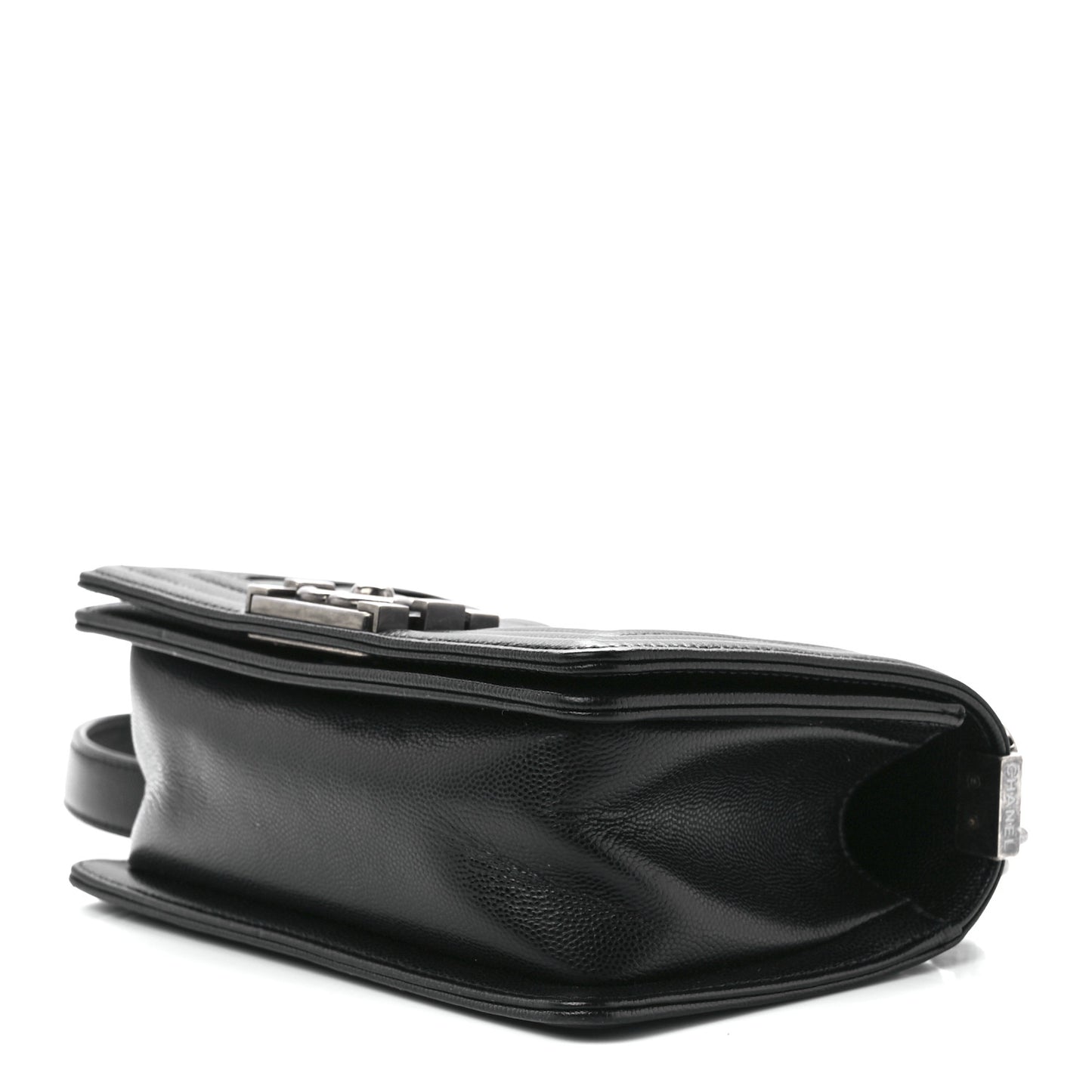 Caviar Quilted Small Boy Flap Black