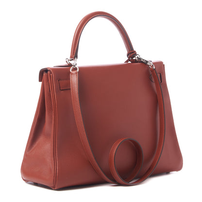 Hermes Evercolor Verso Kelly Retourne 32 Blush Deep Blue 3 of 35