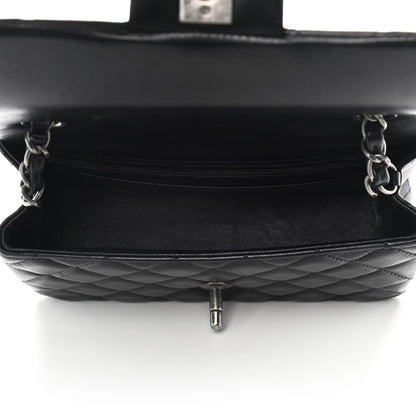 Chanel Lambskin Quilted Mini Rectangular Flap Black 5 of 10