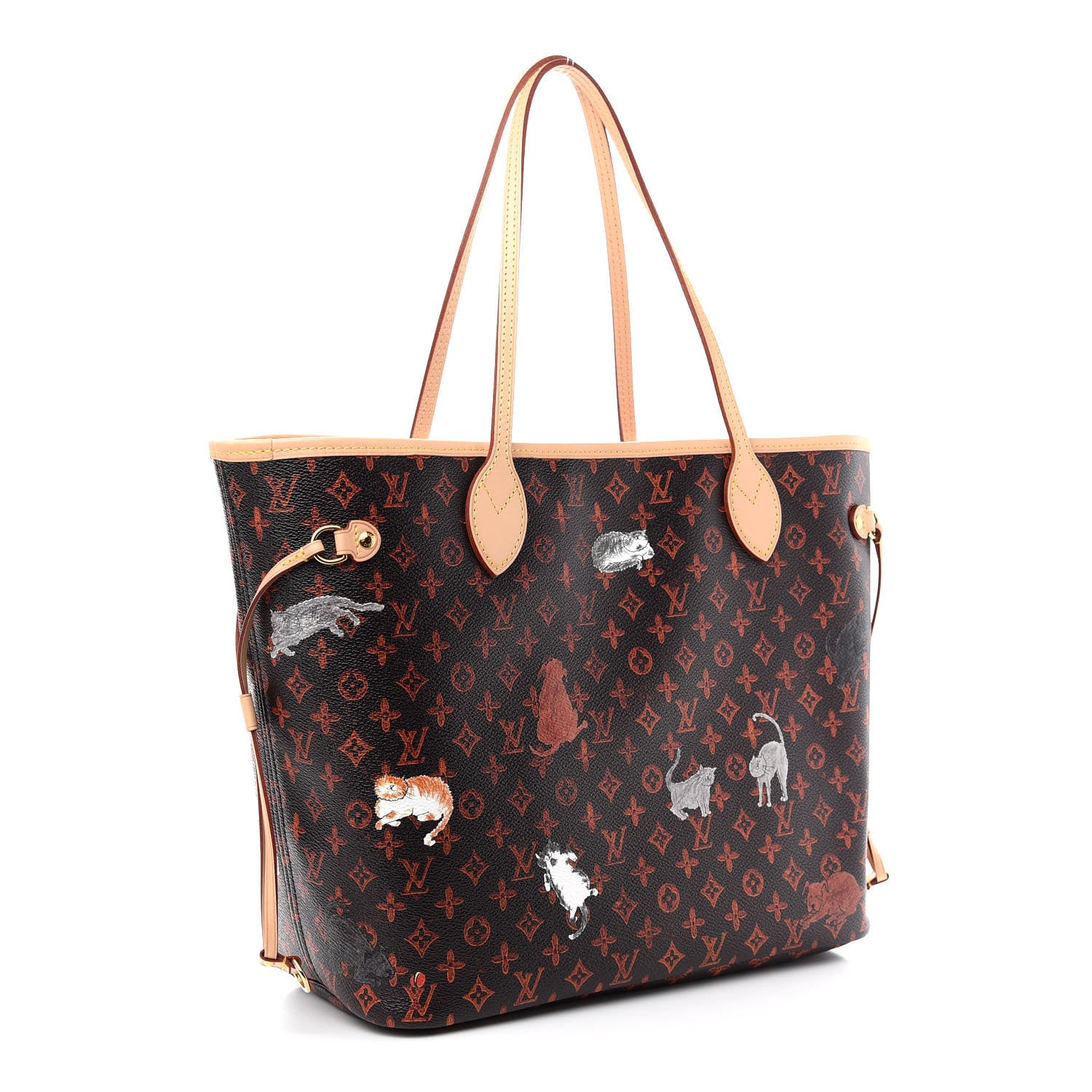 Louis Vuitton Catogram Neverfull MM Marron 4 of 10
