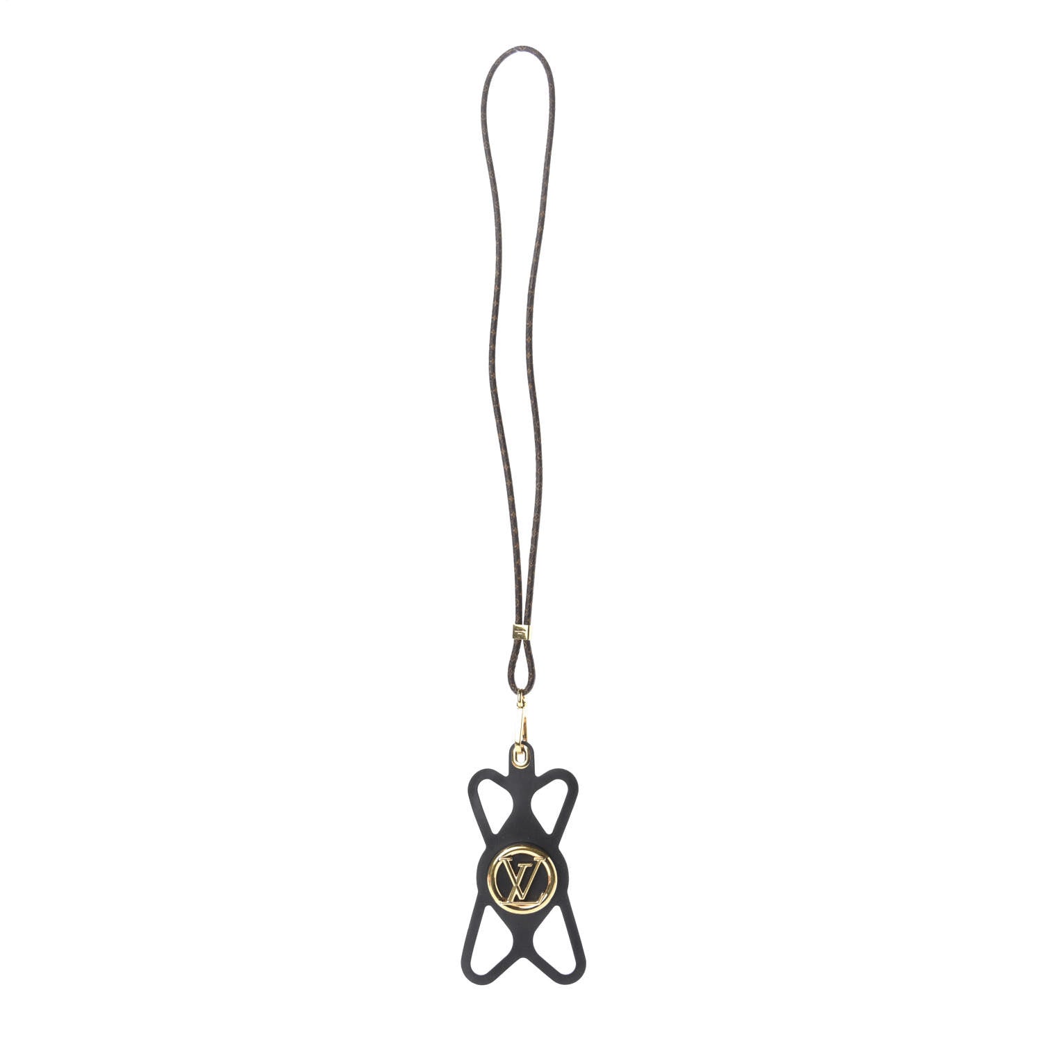 Louis Vuitton Monogram Silicone Louise Phone Holder Black 1 of 5