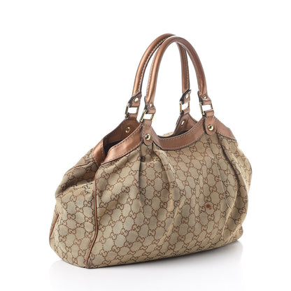 Gucci Monogram Medium Sukey Tote Bronze 3 of 13