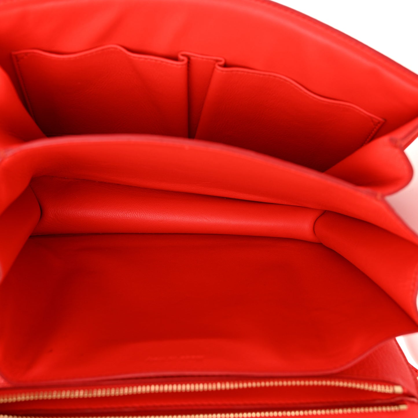 Goatskin Medium Classic Box Flap Bag Alizarin