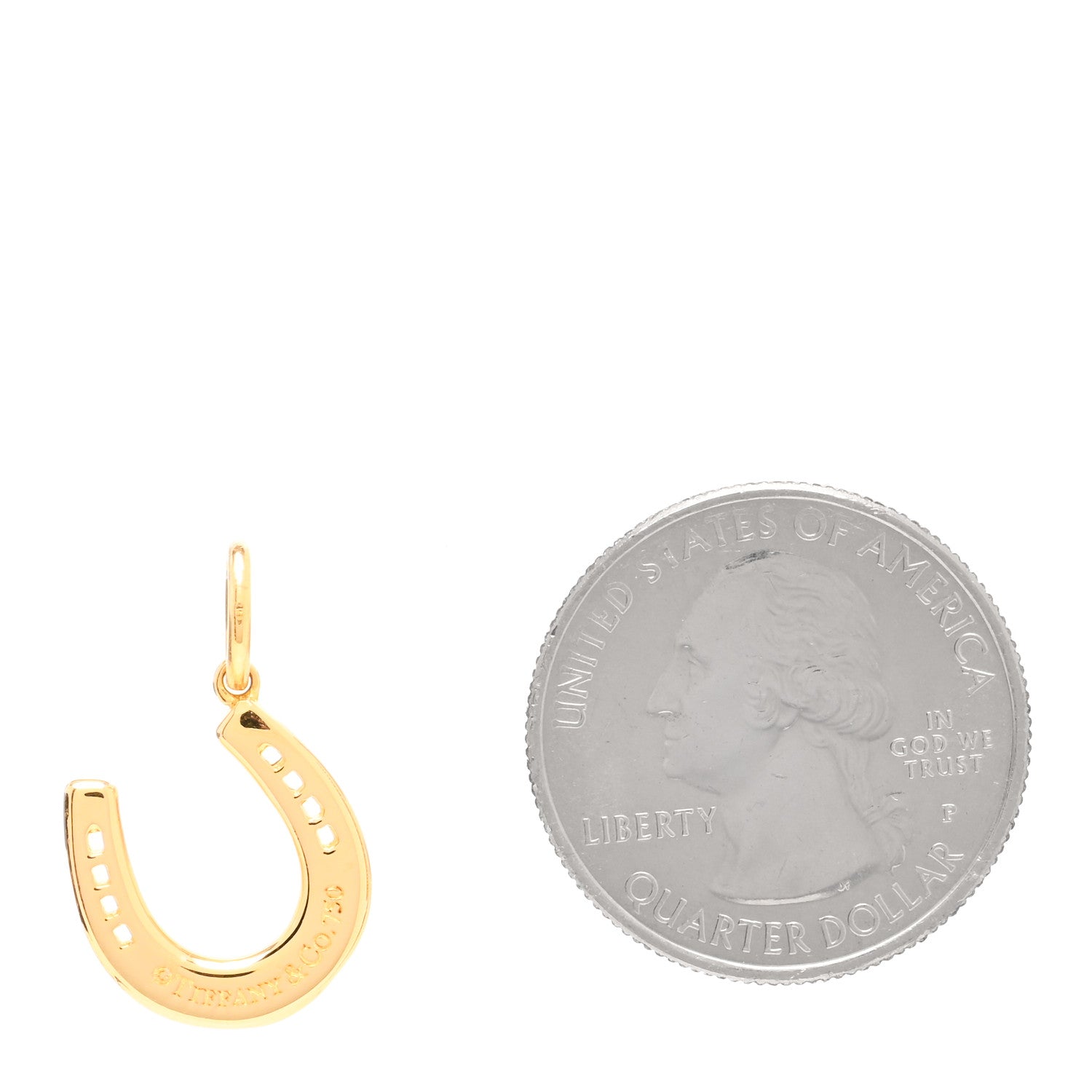 Tiffany 18K Yellow Gold Horseshoe Charm 3 of 3