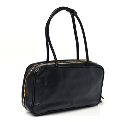 Miu Miu Calfskin Softy Medium Beau Top Handle Bag Black 3 of 10
