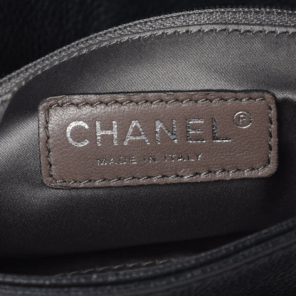 Chanel Glazed Caviar Flap Hobo Dark Grey 9 of 10