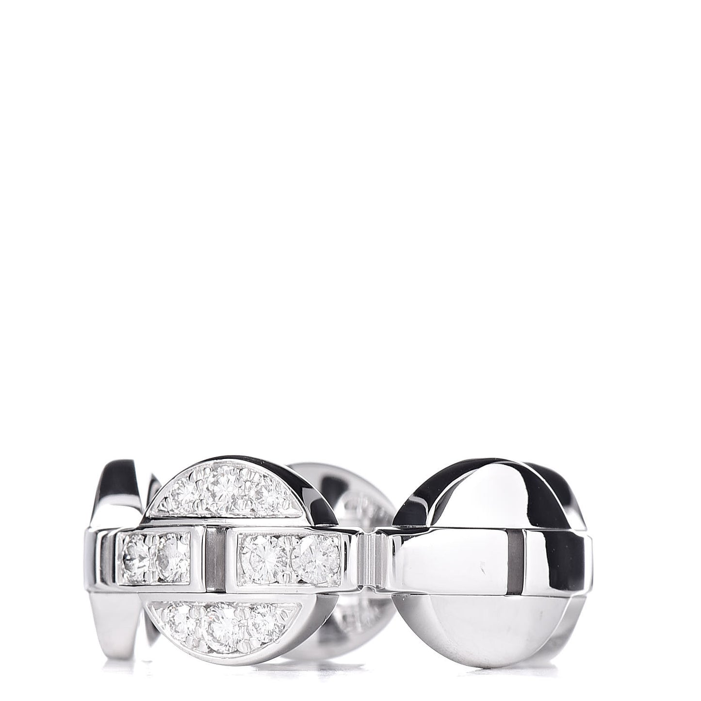 18K White Gold Diamond Himalia Ring 52 6