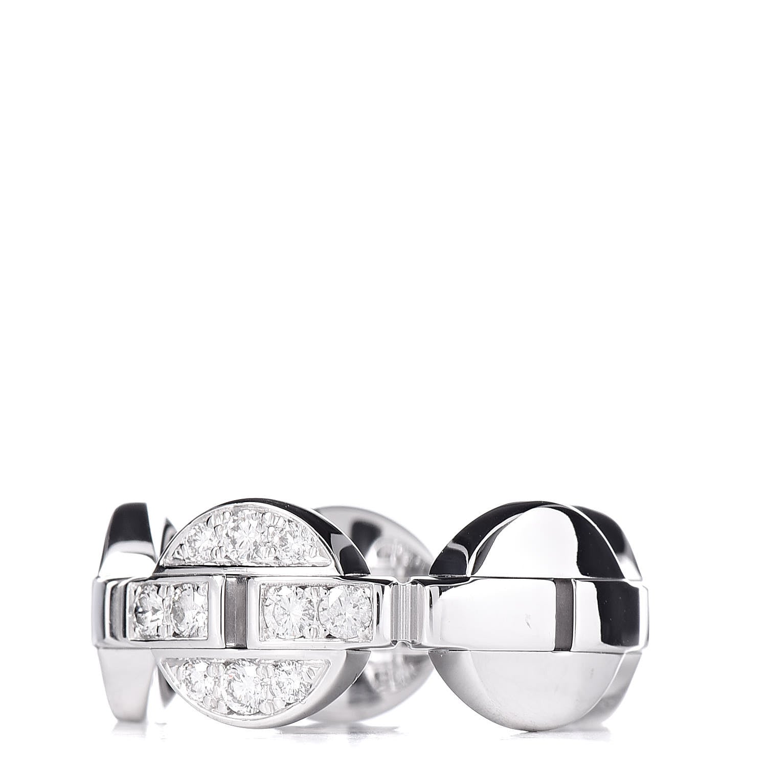 Cartier 18K White Gold Diamond Himalia Ring 52 6 3 of 7