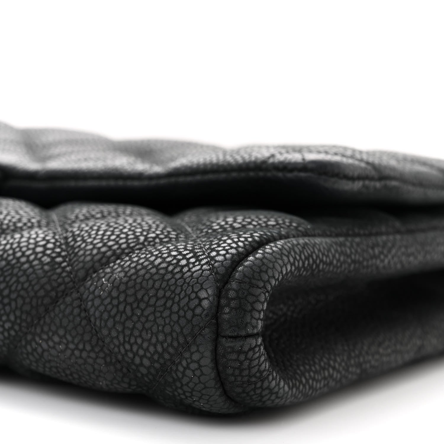 Chanel Caviar Quilted Clutch With Chain Flap Black 10 of 12
