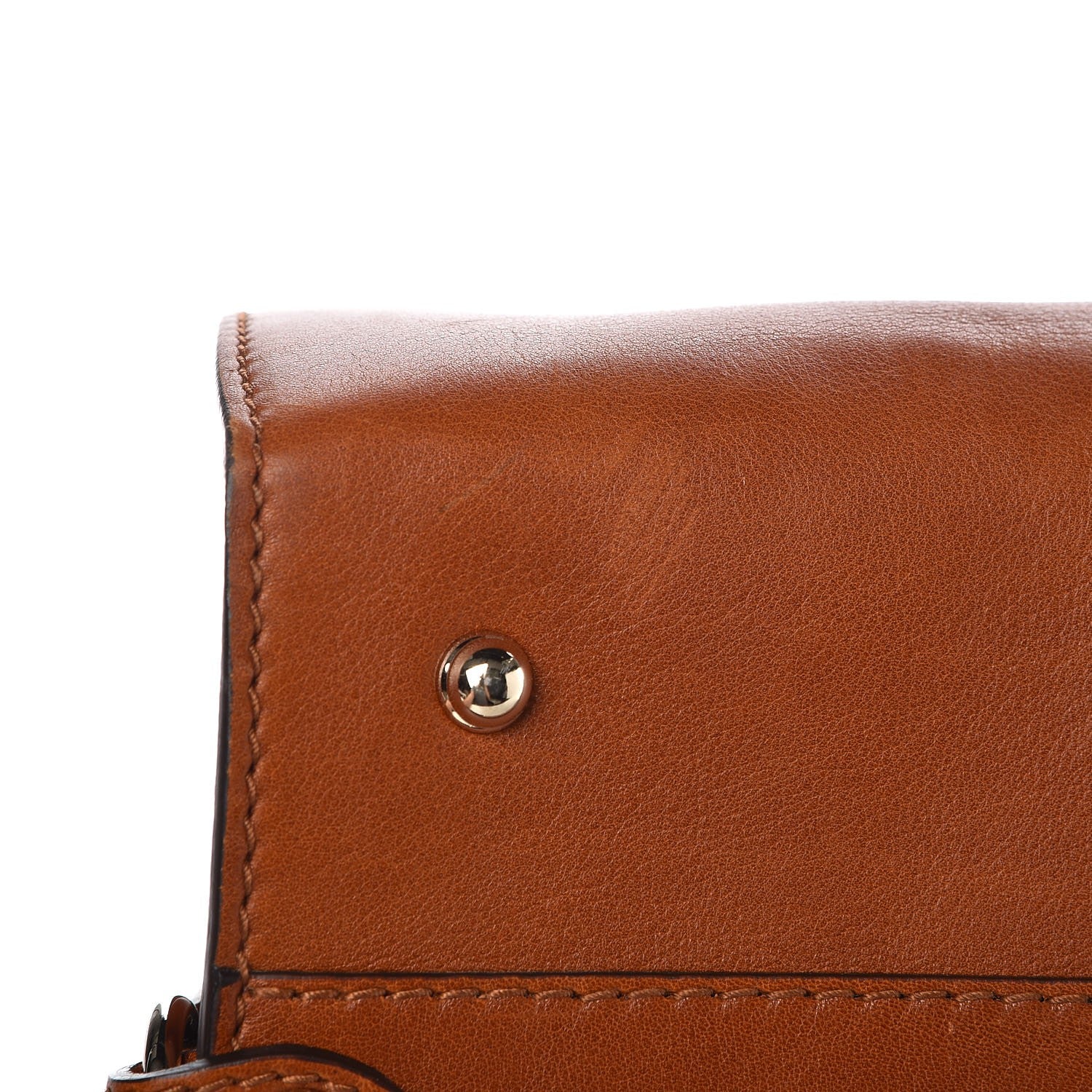 Gucci Calfskin Medium Stirrup Top Handle Bag Brown 10 of 10