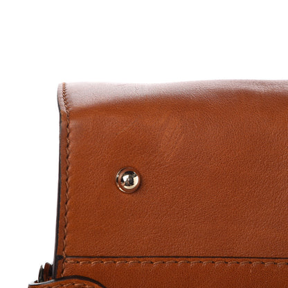 Gucci Calfskin Medium Stirrup Top Handle Bag Brown 10 of 10