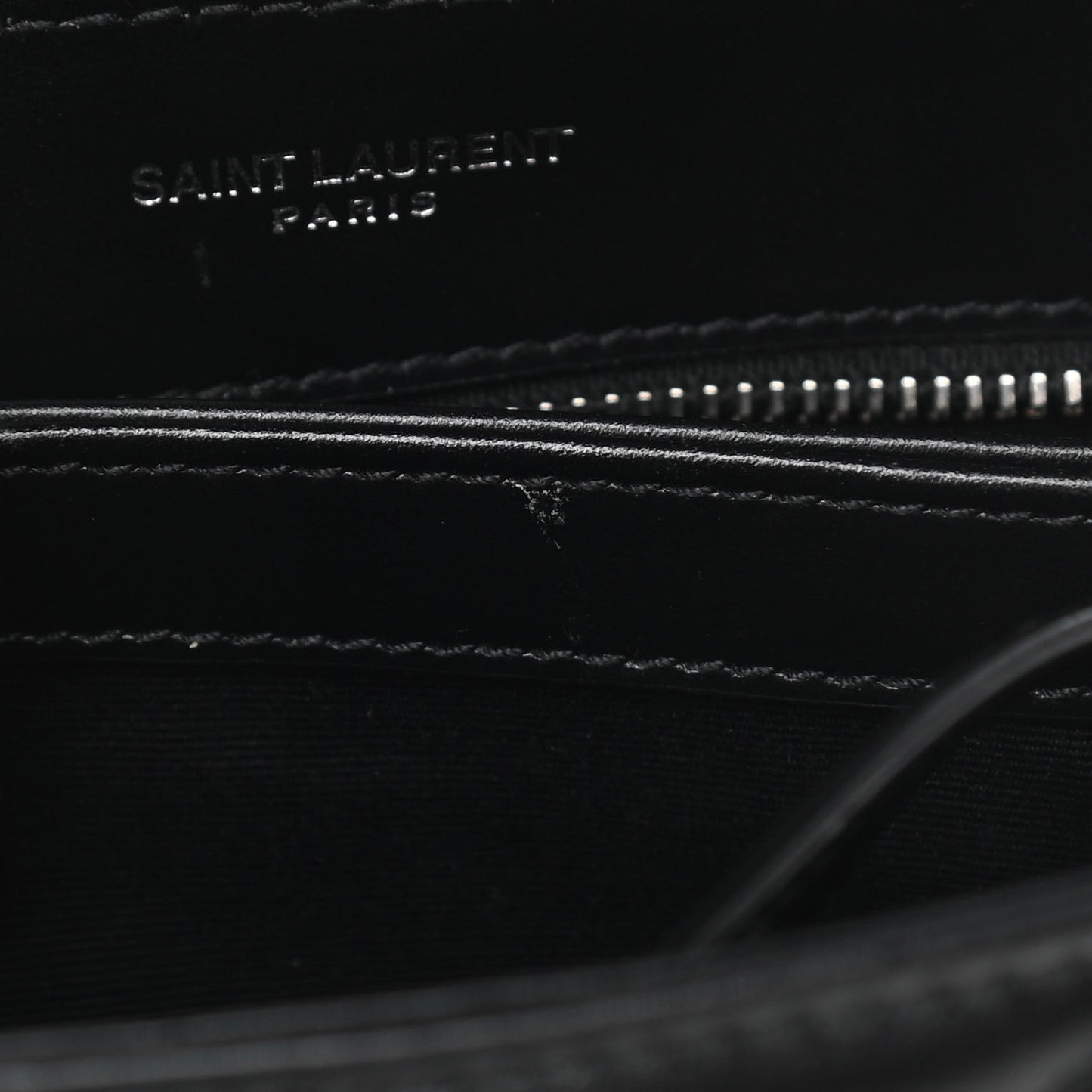 Calfskin Y Quilted Monogram Toy Loulou Crossbody Bag Black