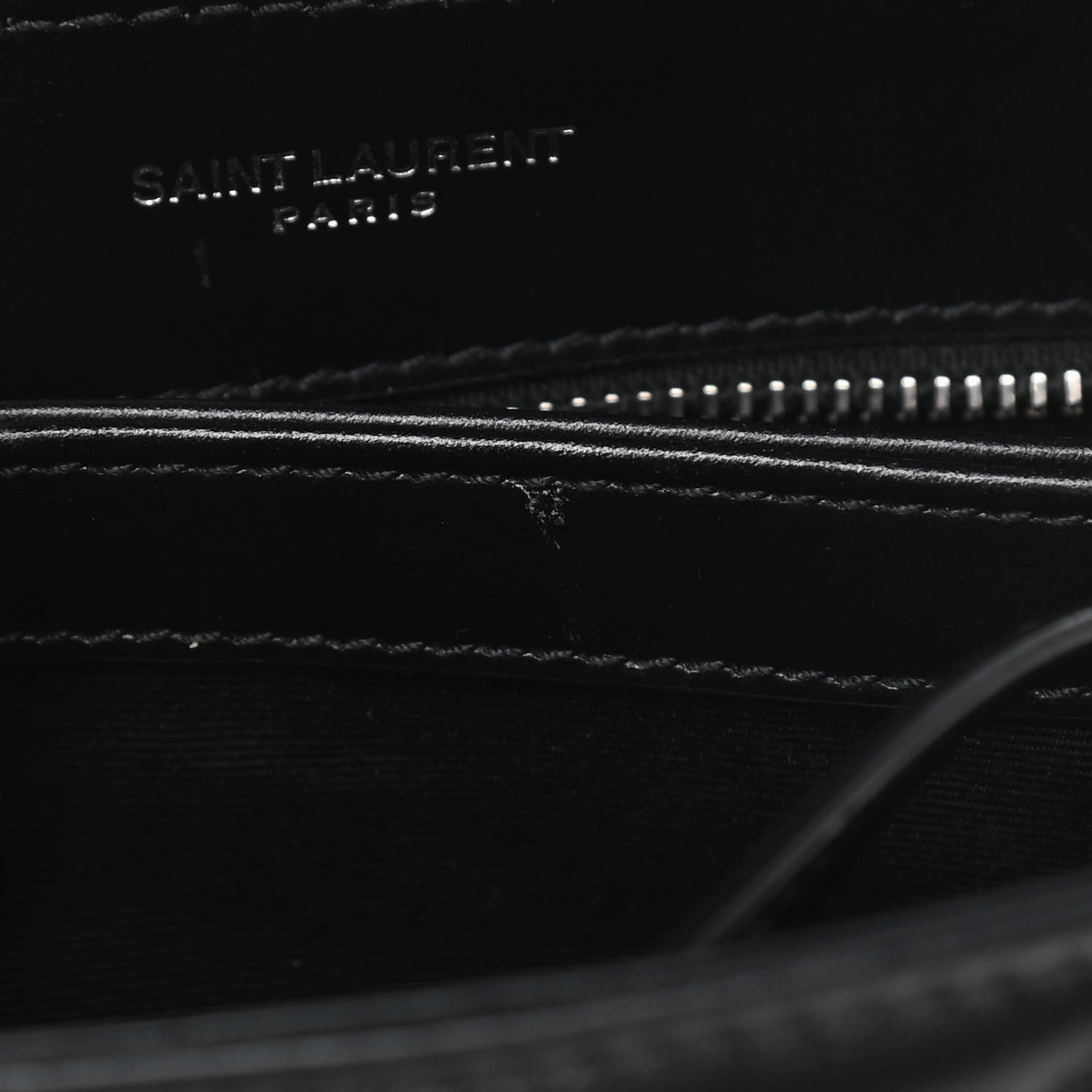 Saint Laurent Calfskin Y Quilted Monogram Toy Loulou Crossbody Bag Black 12 of 13