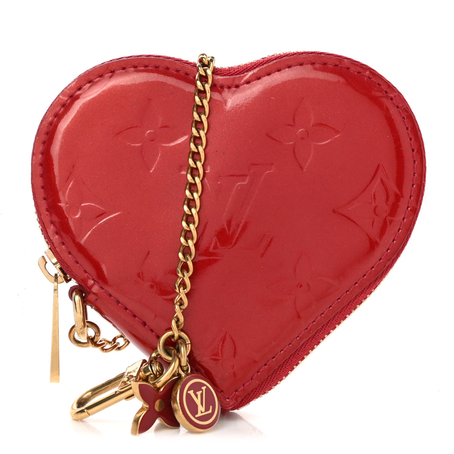 Louis Vuitton Vernis Coeur Heart Coin Purse Pomme D'Amour 1 of 6