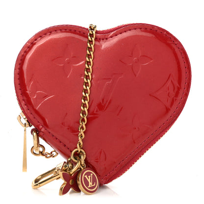 Louis Vuitton Vernis Coeur Heart Coin Purse Pomme D'Amour 1 of 6