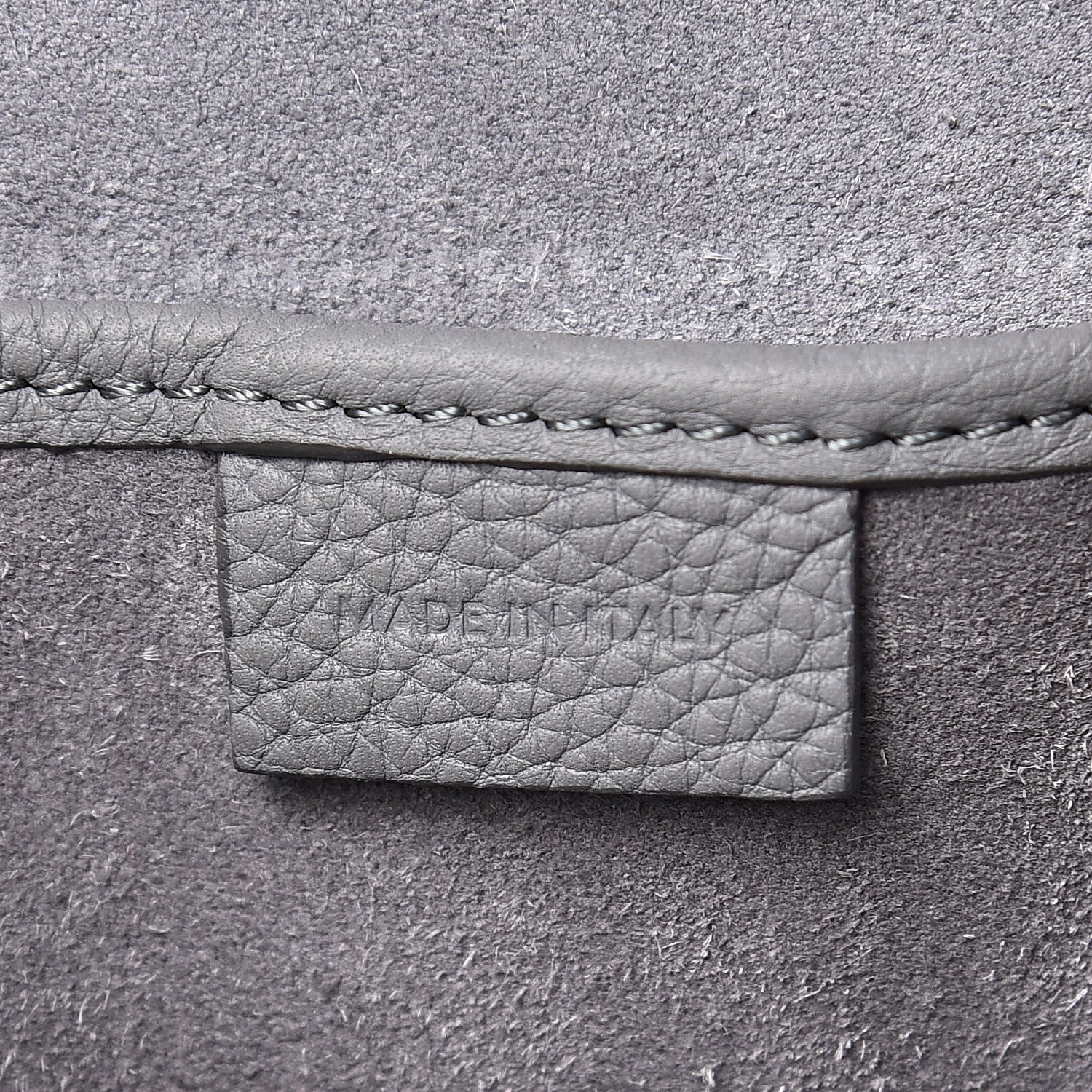 Celine Baby Drummed Calfskin Nano Luggage Kohl 6 of 10