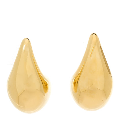 Bottega Veneta 18K Yellow Gold Sterling Silver Large Drop Earrings Gold 1 of 6