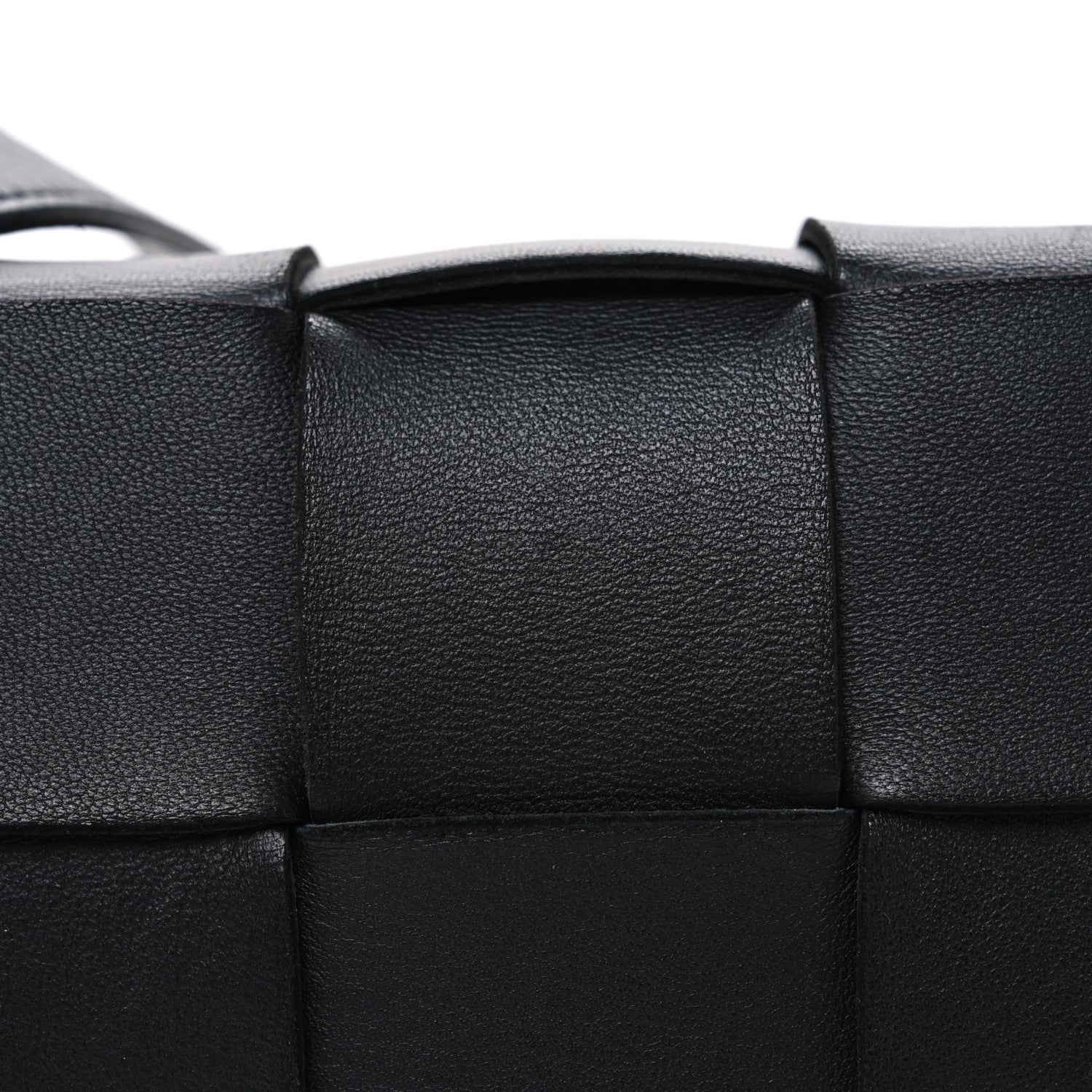 Bottega Veneta Lambskin Maxi Intrecciato Cassette Crossbody Bag Black 9 of 12