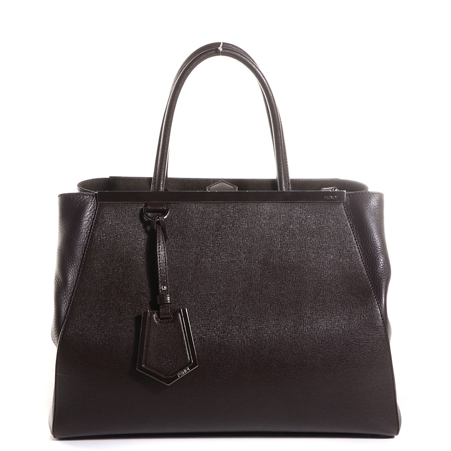 Vitello Elite Regular 2Jours Tote Caffe Noir