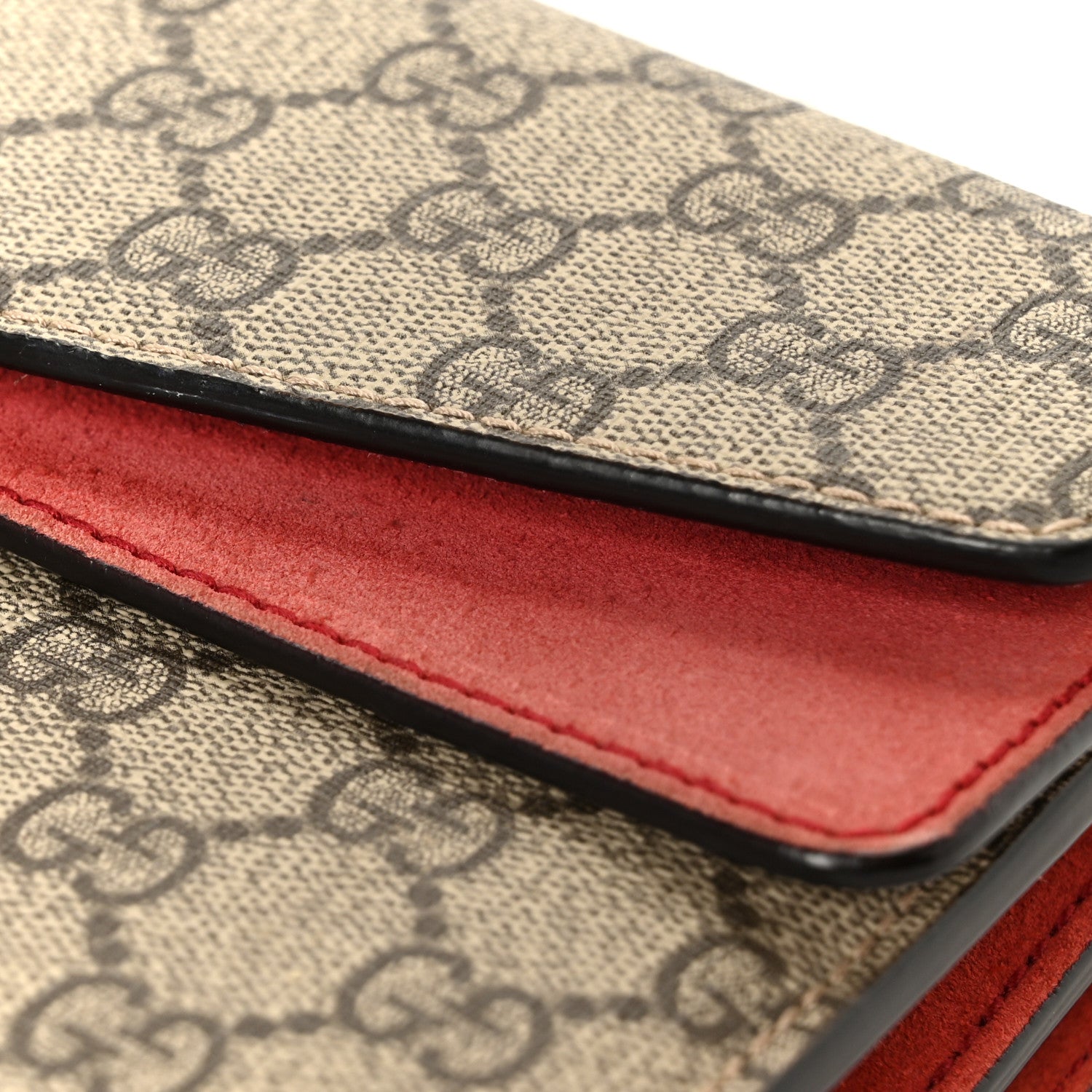 Gucci GG Supreme Monogram Small Dionysus Shoulder Bag Red 13 of 14