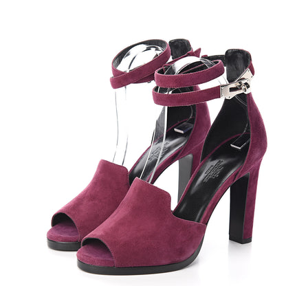 Hermes Chevre Velours Nina Sandals 38 3 of 8