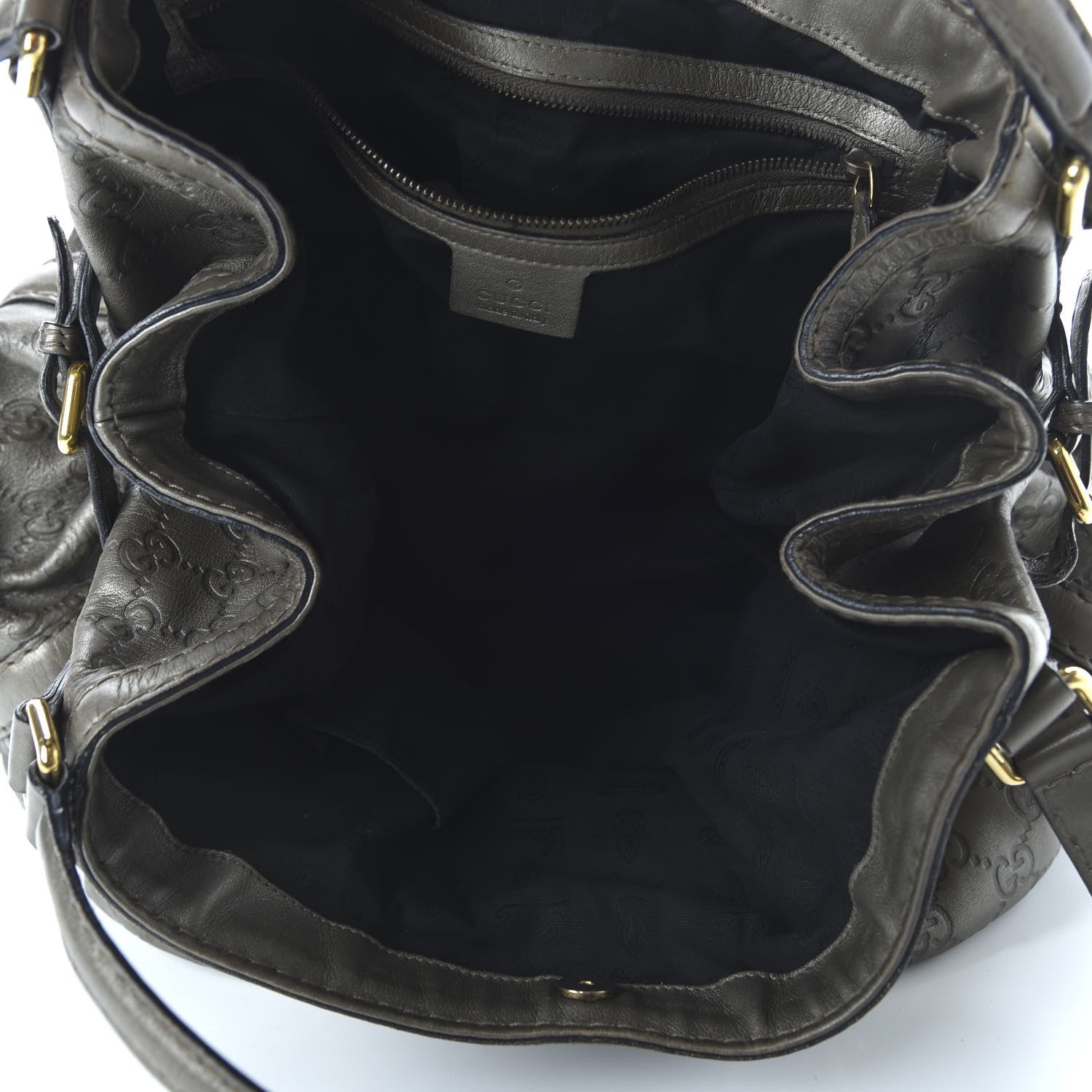 Gucci Guccissima Medium Jockey Tote Grey 5 of 13