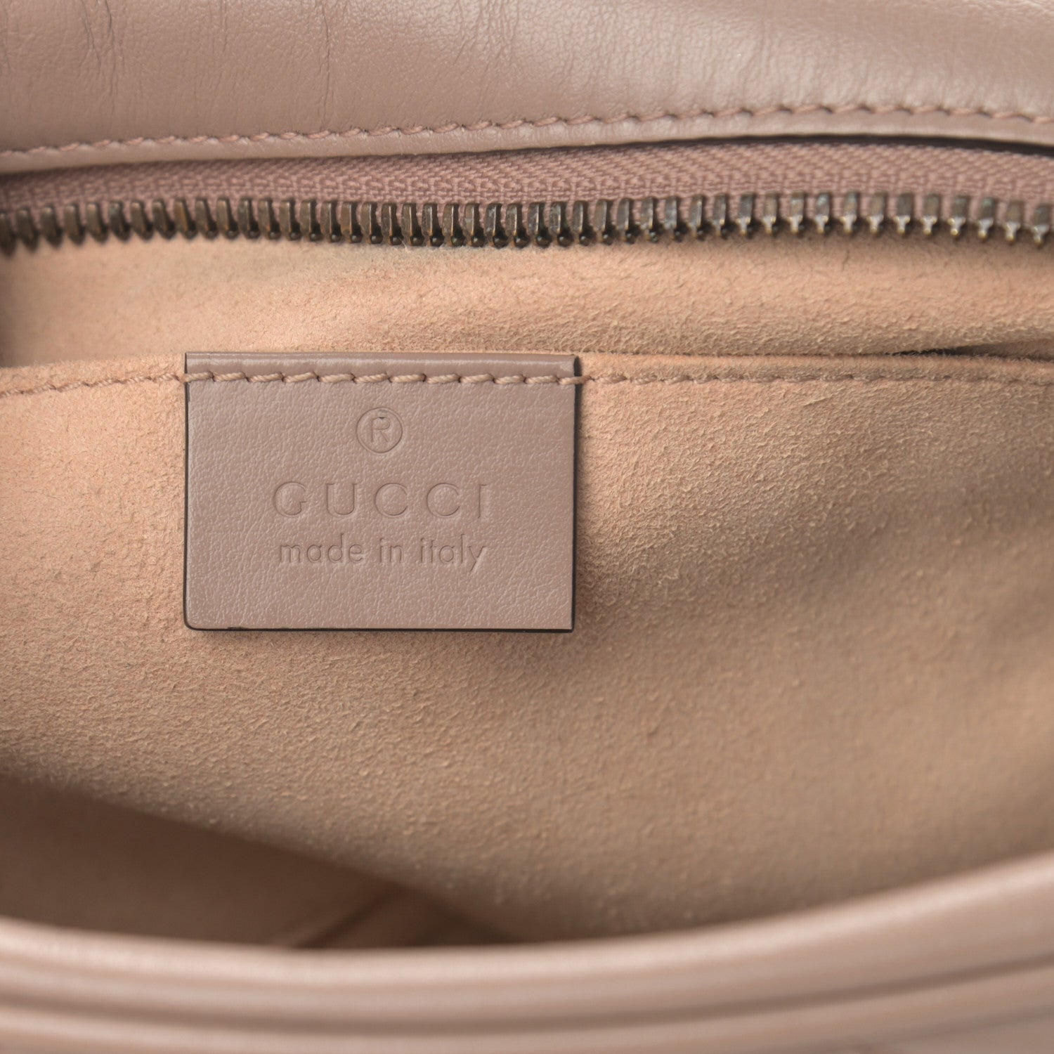 Gucci Calfskin Matelasse Small GG Marmont Chain Shoulder Bag Porcelain Rose 6 of 11