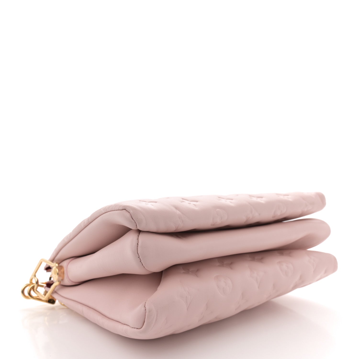 Louis Vuitton Lambskin Embossed Monogram Coussin PM Rose Rose 4 of 10