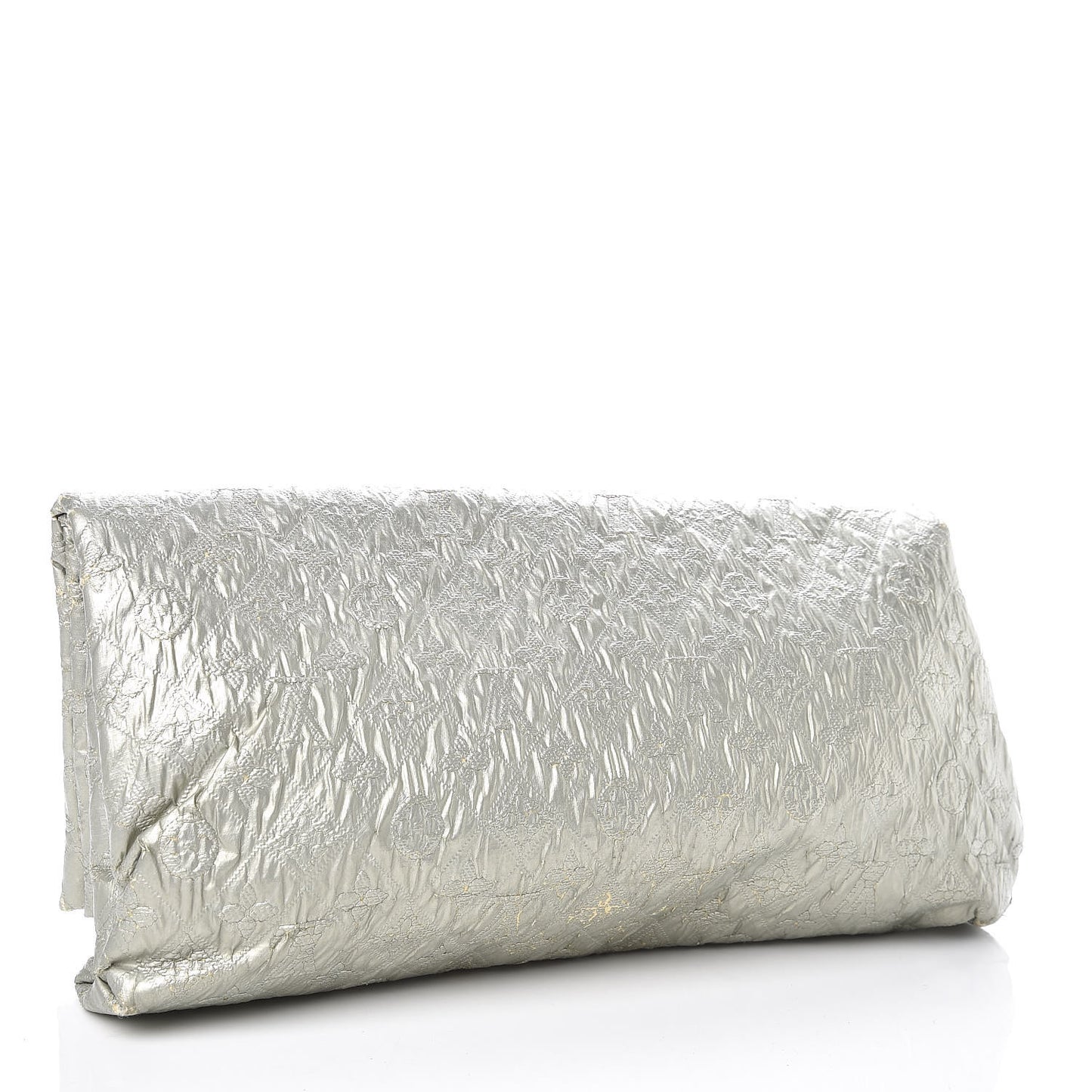 Jacquard Quilted Monogram Limelight Clutch GM Perle