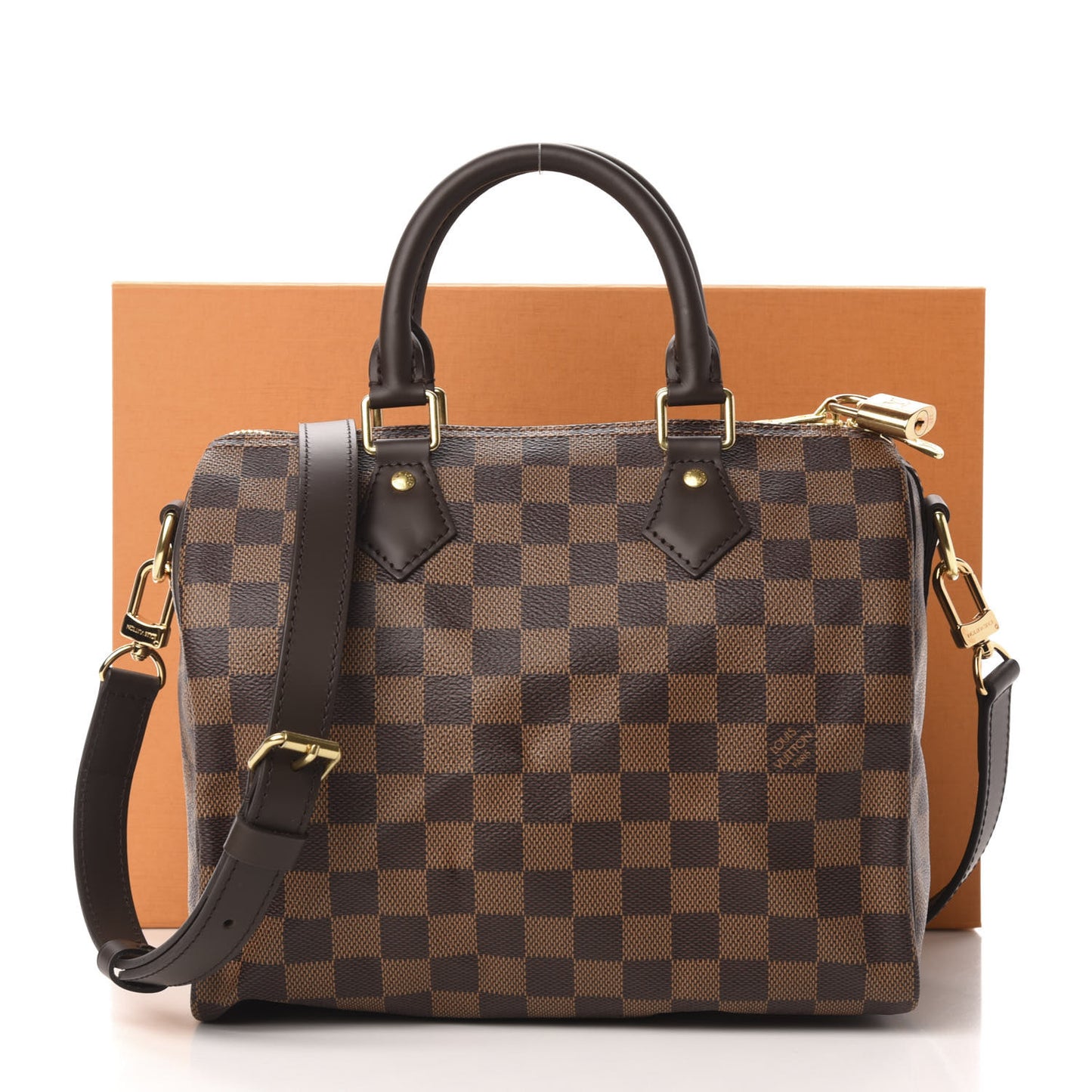 Damier Ebene Speedy Bandouliere 25