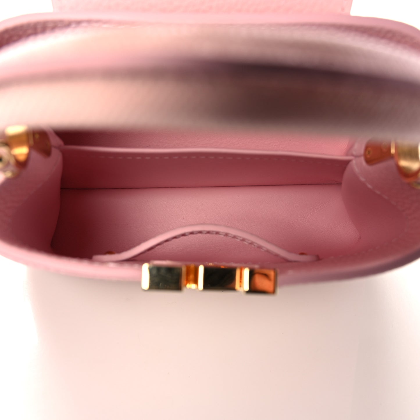 Taurillon Karung Patchwork Mini Capucines Pink