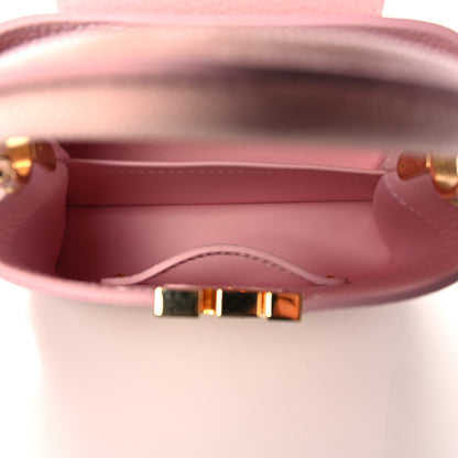 Louis Vuitton Taurillon Karung Patchwork Mini Capucines Pink 5 of 10