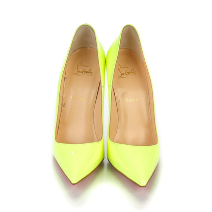 Christian Louboutin Patent So Kate 120 Pumps 40.5 Neon Yellow 2 of 8