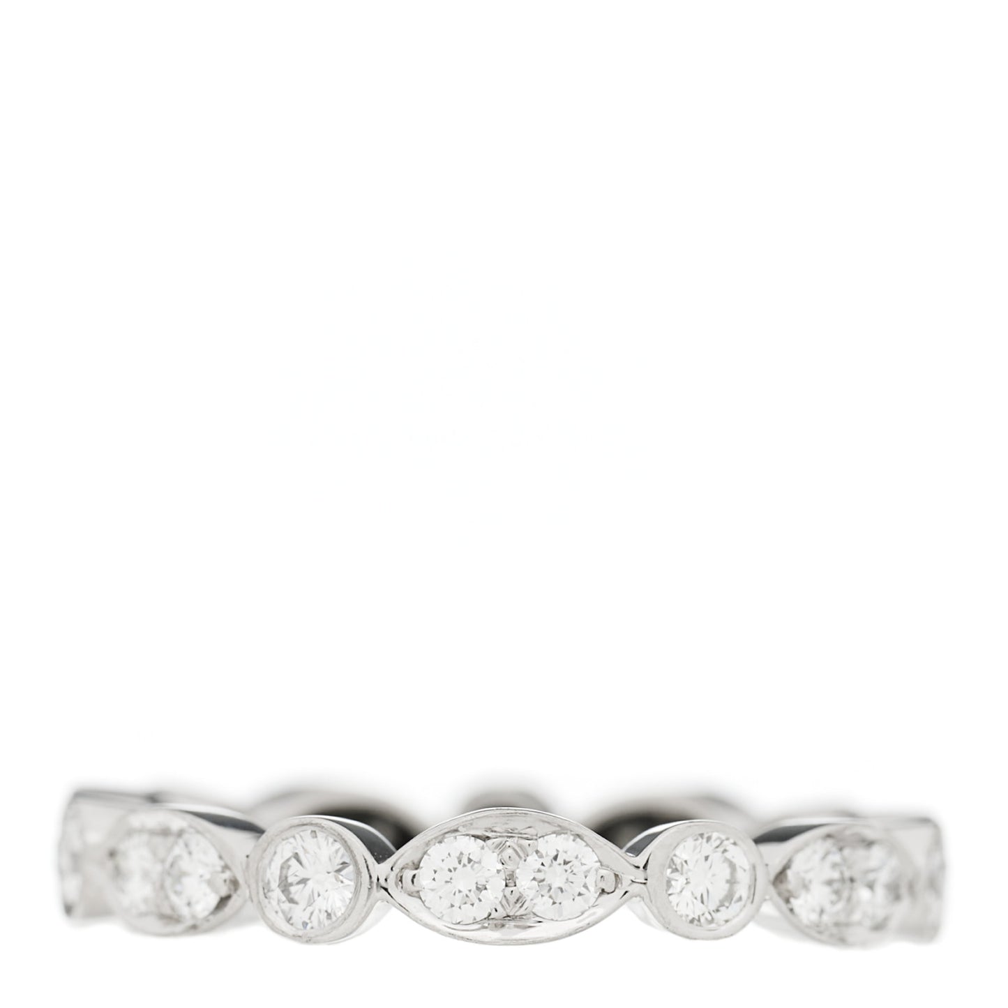 Platinum Diamond Jazz Band Ring 50 5.5