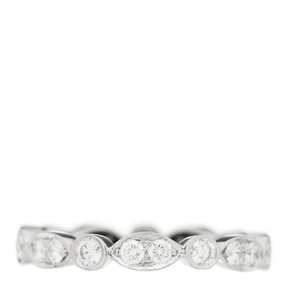 Tiffany Platinum Diamond Jazz Band Ring 50 5.5 3 of 5