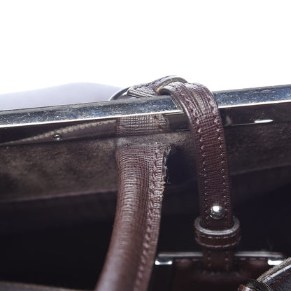 Fendi Vitello Elite Regular 2Jours Tote Caffe Noir 14 of 22